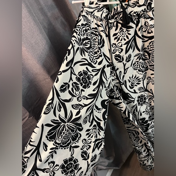 Knox Rose Heather Black Floral Pant - Picture 5 of 6